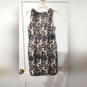 Vince Camuto sleeveless short party dress with sequins size 6
